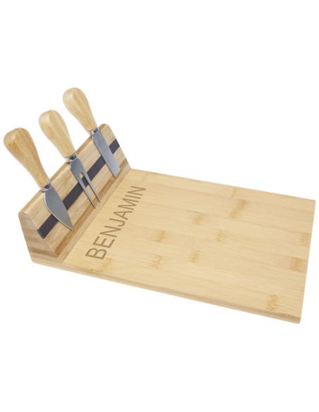 Tabla de quesos imantada con acesorios de bambú N60203311