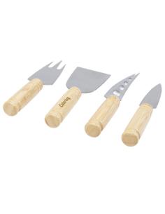 Set de 4 piezas para queso de bambú N60303311 2