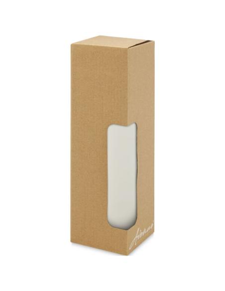 Vaso de cerámica de 300 ml con tapa de bambú N10507001