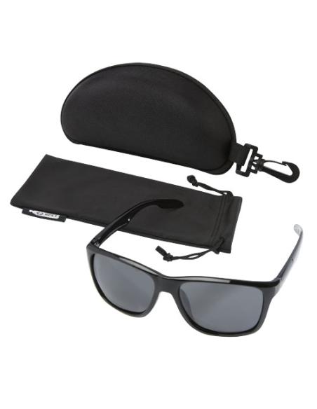 Gafas de sol deportivas polarizadas en estuche de plástico reciclado N09720721