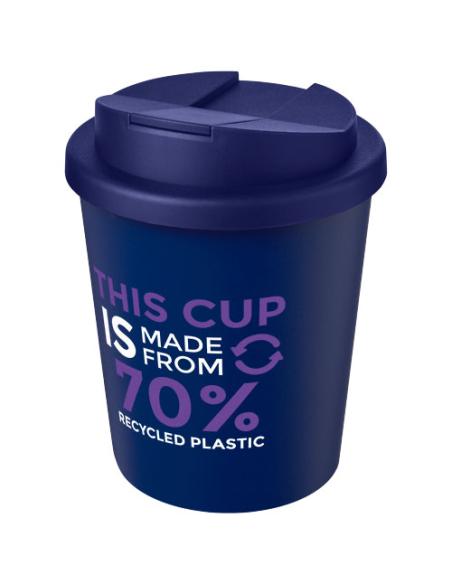 Vaso reciclado de 250 ml con tapa antigoteo N25554012