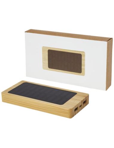 Batería externa solar de bambú de 8000 mAh N20752421