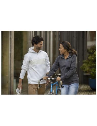 Jersey anorak con capucha con media cremallera para hombre N02827493