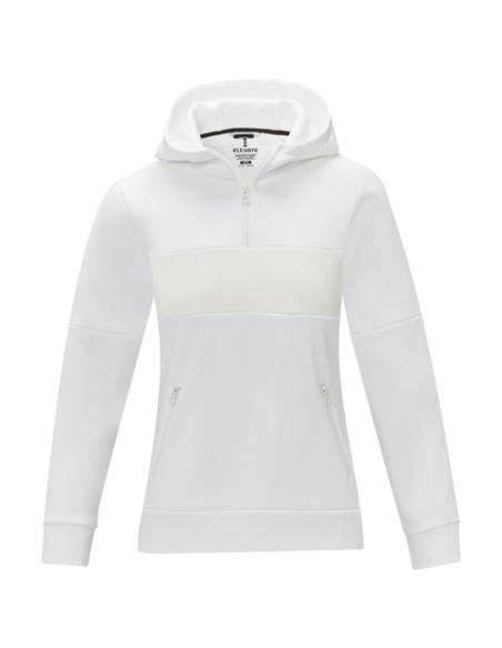 Sudadera anorak con capucha con media cremallera para mujer N01037493
