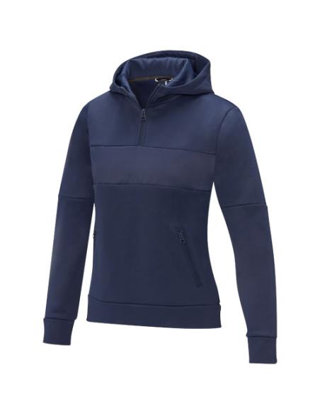 Sudadera anorak con capucha con media cremallera para mujer N05537493