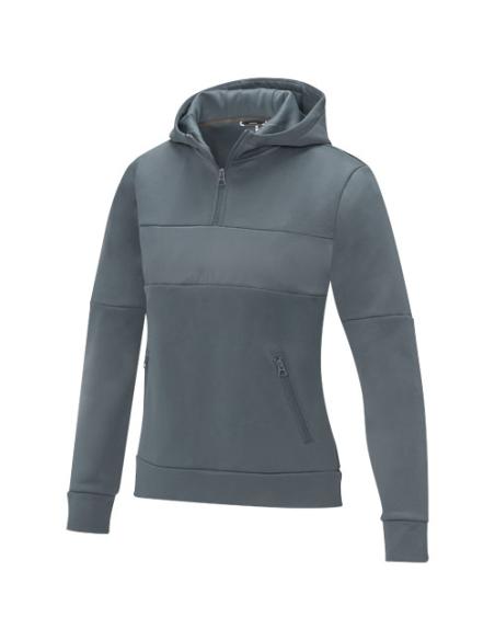Sudadera anorak con capucha con media cremallera para mujer N02837493