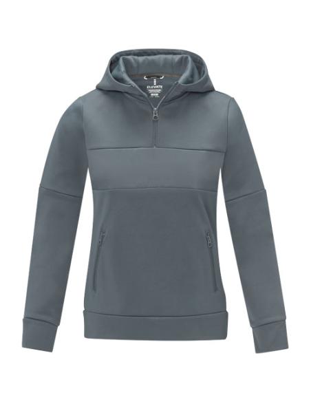 Sudadera anorak con capucha con media cremallera para mujer N02837493