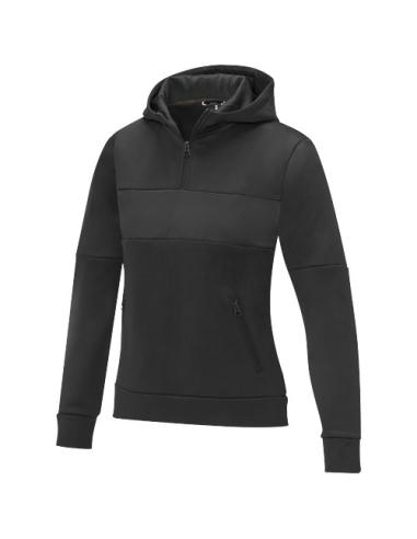 Sudadera anorak con capucha con media cremallera para mujer N00937493