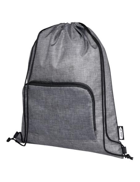 Bolsa con cordón plegable reciclada de 7L N08646021