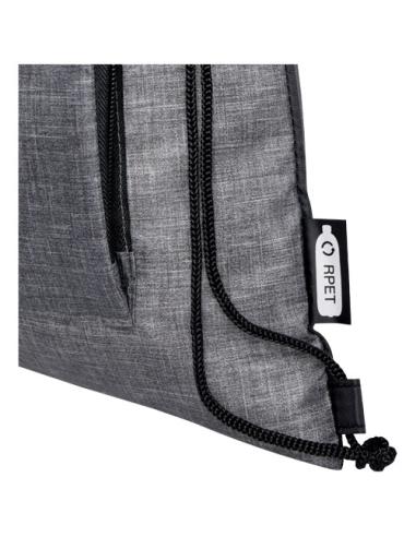 Bolsa con cordón plegable reciclada de 7L N08646021