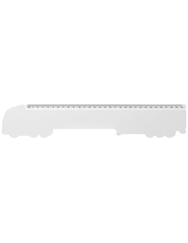 Regla de plástico reciclado con forma de camión de 30 cm N10364012