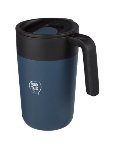 Taza de 400 ml con doble pared reciclada N55137001