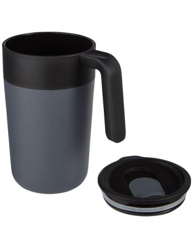 Taza de 400 ml con doble pared reciclada N28137001