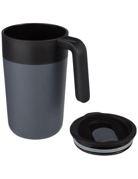 Taza de 400 ml con doble pared reciclada N28137001