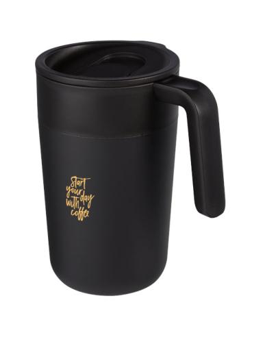 Taza de 400 ml con doble pared reciclada N09137001