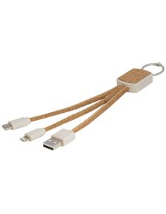 Cable de carga 3 en 1 de paja de trigo y corcho N60492421