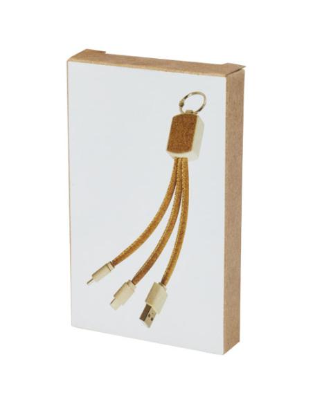 Cable de carga 3 en 1 de paja de trigo y corcho N60492421