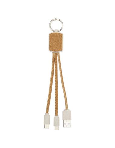 Cable de carga 3 en 1 de paja de trigo y corcho N60492421
