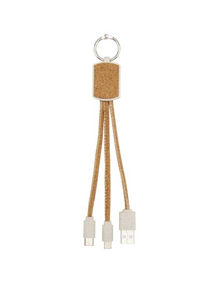 Cable de carga 3 en 1 de paja de trigo y corcho N60492421