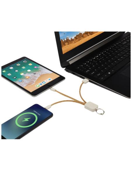 Cable de carga 3 en 1 de paja de trigo y corcho N60492421