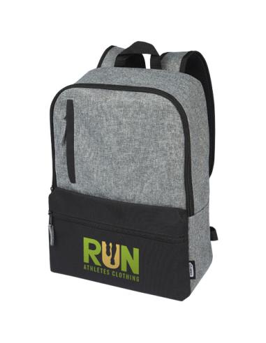 Mochila para portátil de 15" reciclada GRS en dos tonos de 14 L N09556021