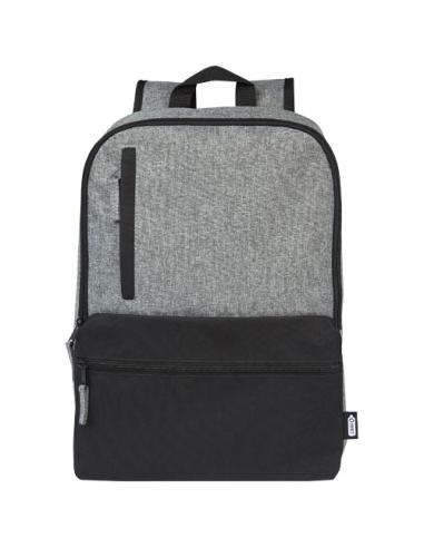Mochila para portátil de 15" reciclada GRS en dos tonos de 14 L N09556021