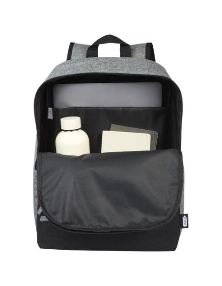 Mochila para portátil de 15" reciclada GRS en dos tonos de 14 L N09556021