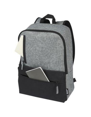 Mochila para portátil de 15" reciclada GRS en dos tonos de 14 L N09556021
