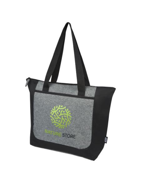Bolsa Tote reciclada GRS en dos tonos con cremallera de 15 L N09756021