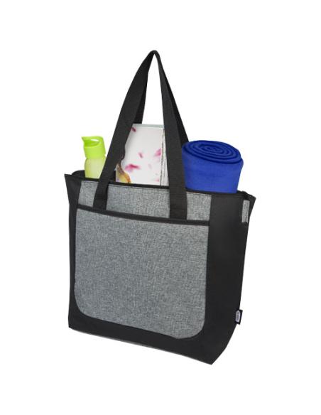 Bolsa Tote reciclada GRS en dos tonos con cremallera de 15 L N09756021
