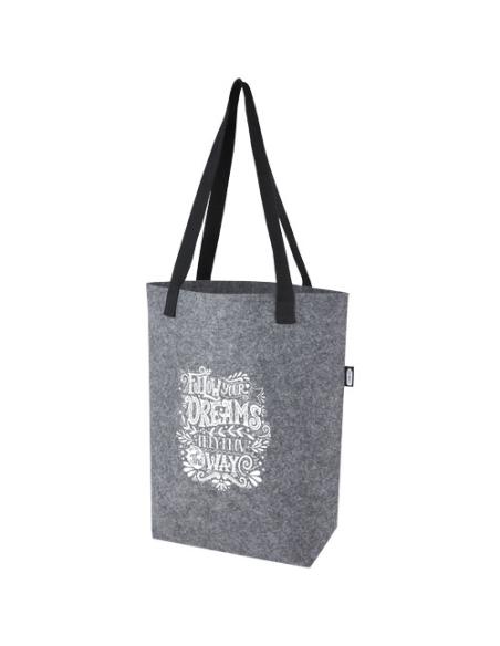 Bolsa Tote de fieltro reciclado GRS con fondo ancho de 12 L N28266021