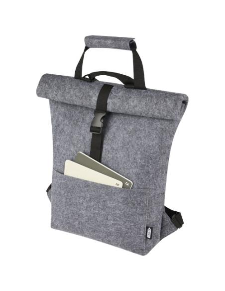 Bolsa para bicicleta enrollable de fieltro reciclado GRS de 13 L N28366021