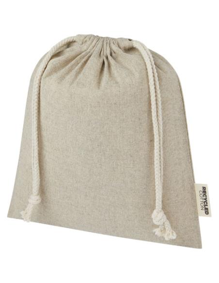 Bolsa de regalo mediana de 1,5 l de algodón reciclado GRS de 150 g/m² N60176021