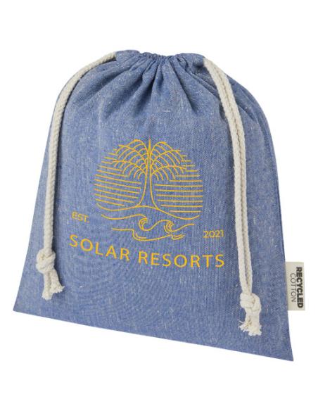 Bolsa de regalo mediana de 1,5 l de algodón reciclado GRS de 150 g/m² N05176021