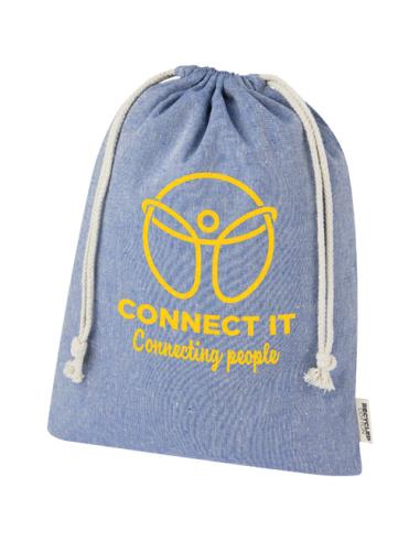 Bolsa de regalo grande de 4 l de algodón reciclado GRS de 150 g/m² N05276021