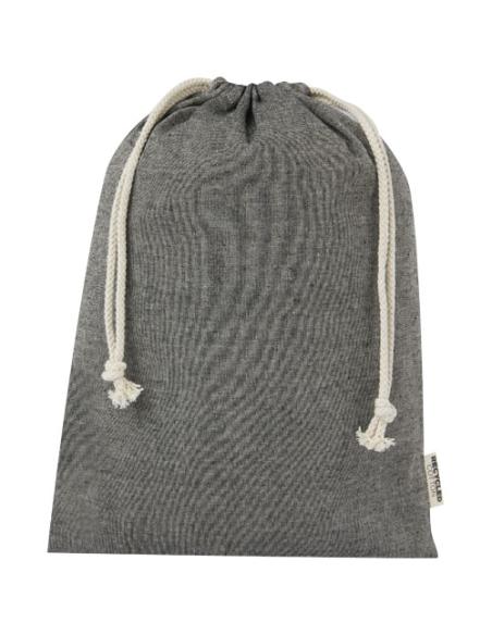 Bolsa de regalo grande de 4 l de algodón reciclado GRS de 150 g/m² N09276021