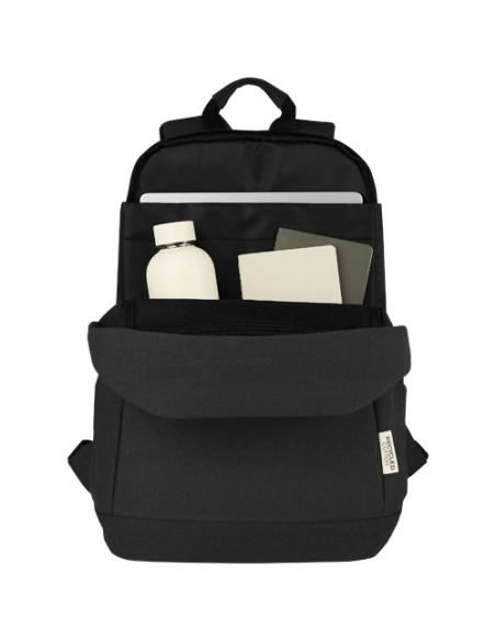 Mochila antirrobo de 18 L para portátil de 15,6" de lona reciclada GRS N09776021