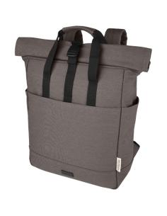 Mochila enrollable de 15 L para portátil de 15" de lona reciclada GRS N55876021