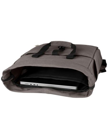 Mochila enrollable de 15 L para portátil de 15" de lona reciclada GRS N28876021