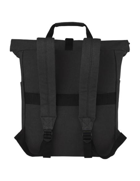 Mochila enrollable de 15 L para portátil de 15" de lona reciclada GRS N09876021