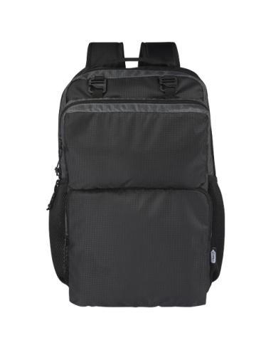 Mochila para portátil de 15" reciclada GRS en dos tonos de 14 L N09286021