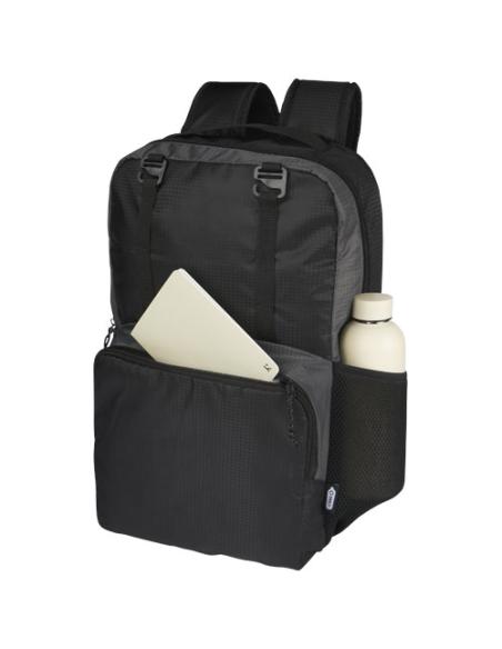 Mochila para portátil de 15" reciclada GRS en dos tonos de 14 L N09286021