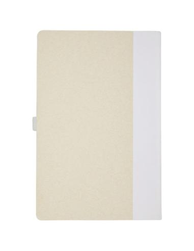 Set de libreta de referencia de tamaño A5 y bolígrafo fabricados con cartones de leche reciclados N10118701