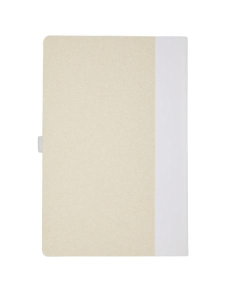 Set de libreta de referencia de tamaño A5 y bolígrafo fabricados con cartones de leche reciclados N10118701