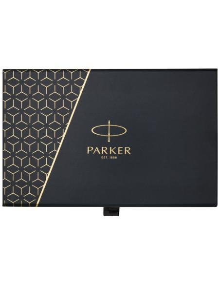 Parker set de bolígrafo y rollerball acromático con caja de regalo (tinta negra/azul) N28028701