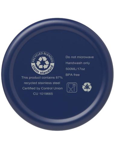 Bidón con aislamiento al vacío de 500 ml de cobre de acero inoxidable reciclado con certificación RCS N25637001