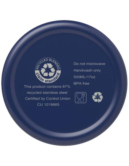 Bidón con aislamiento al vacío de 500 ml de cobre de acero inoxidable reciclado con certificación RCS N25637001