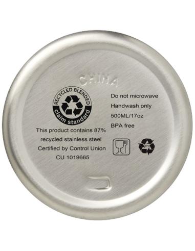 Bidón con aislamiento al vacío de 500 ml de cobre de acero inoxidable reciclado con certificación RCS N18637001