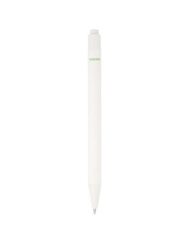 Bolígrafo monocromático de papel reciclado con acabado mate (tinta negra) N10938701