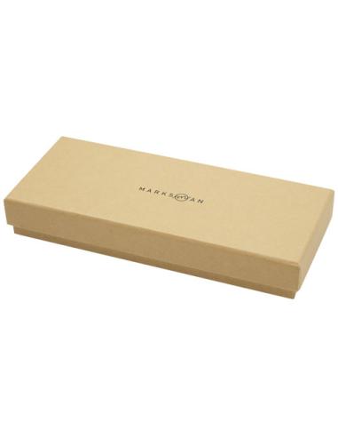 Set de regalo de bolígrafo y rollerball de bambú (tinta negra) N60338701